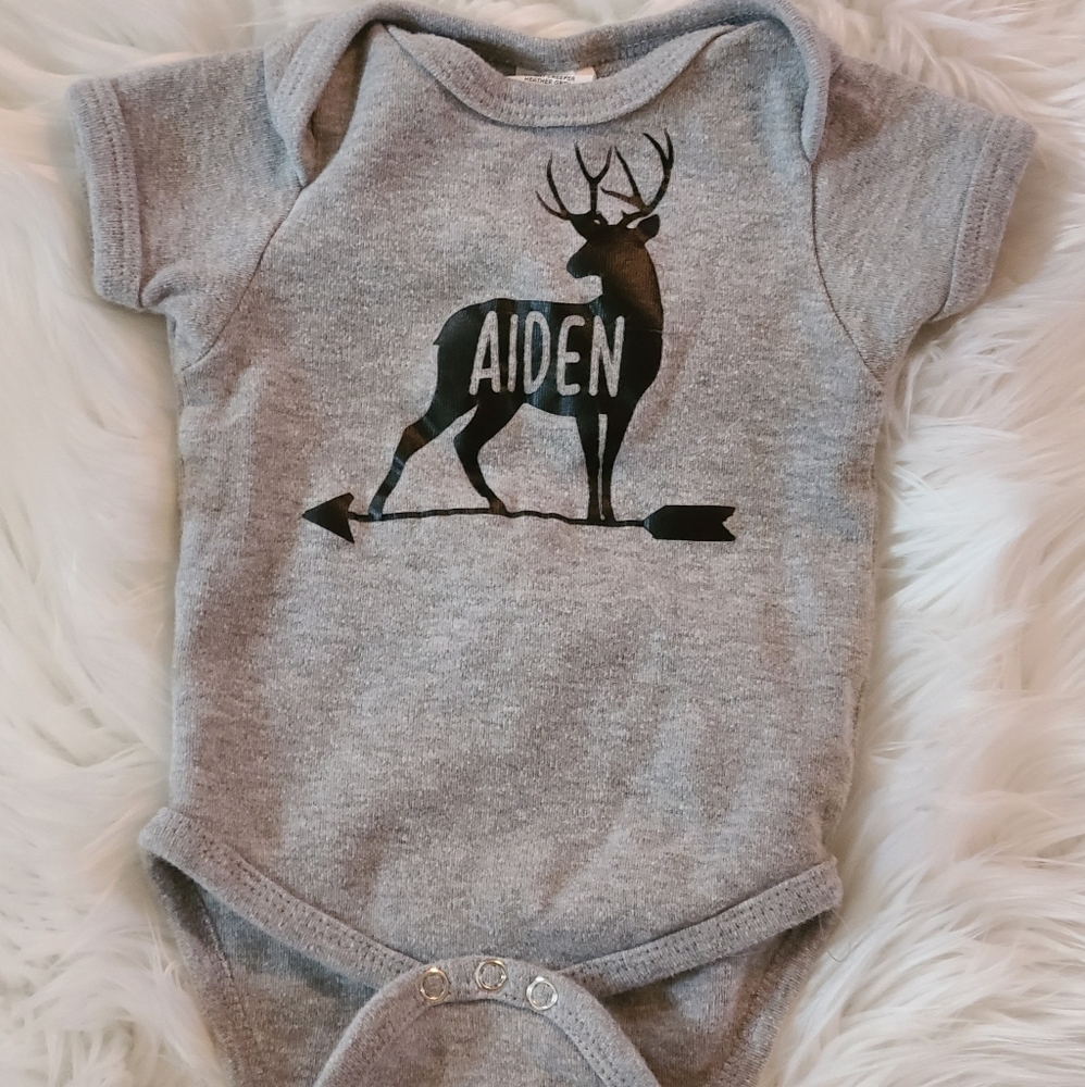 Aiden Deer Onesie 🦌 3-6 months SOLD ON MERCARI